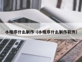 诸城小程序什么制作（小程序什么制作软件）